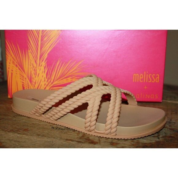 Melissa + Salinas Shoes Cosmic Women's 10 Rubberized Sandal - New - Picture 1 of 5